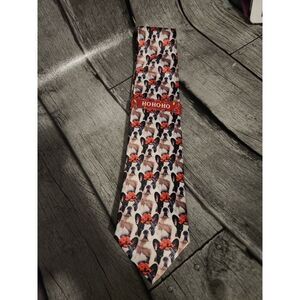 Christmas Tie‎ with French Bull Dog Design by Ho Ho Ho